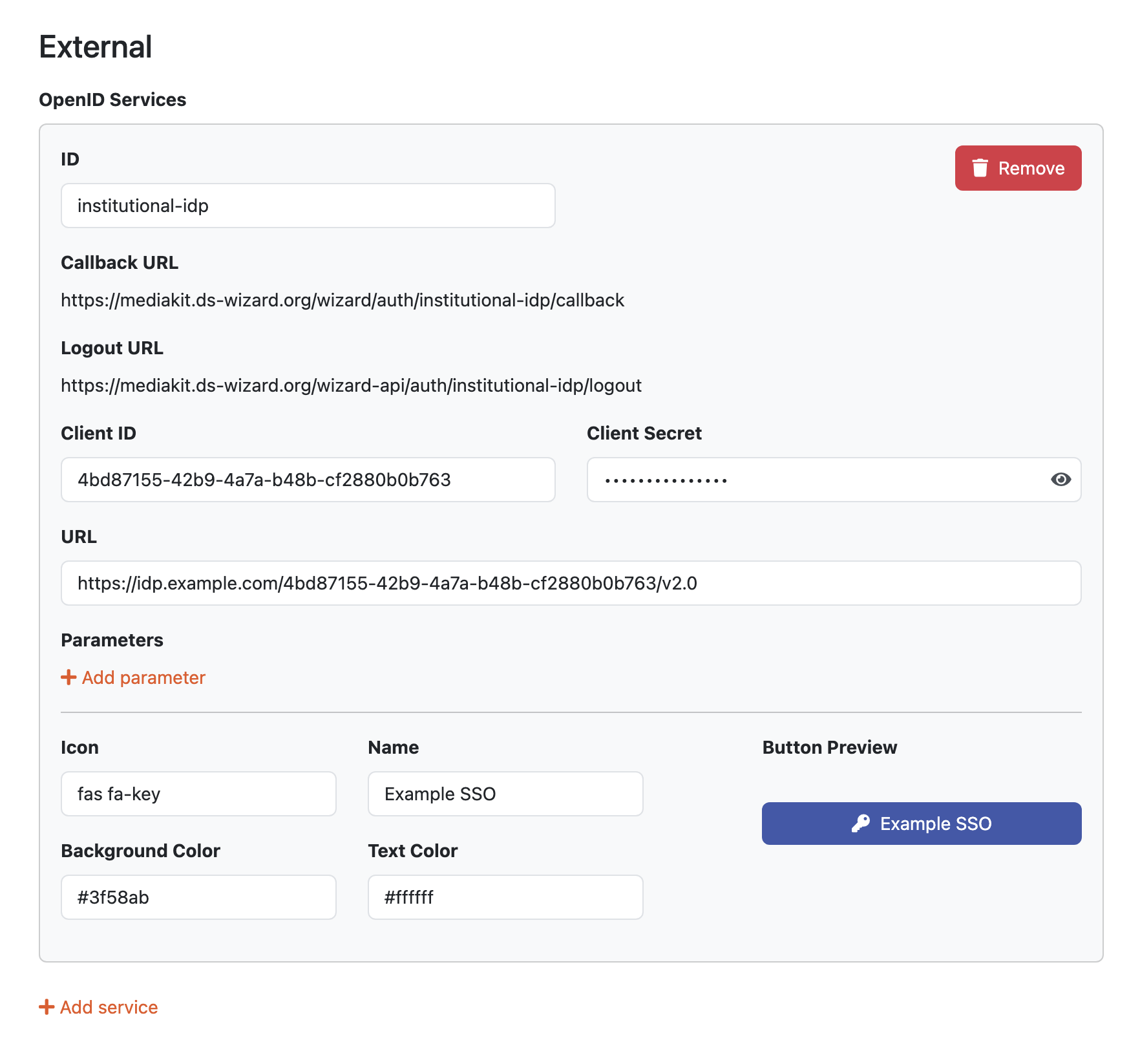 Authentication Settings - Data Stewardship Wizard 4.7 documentation